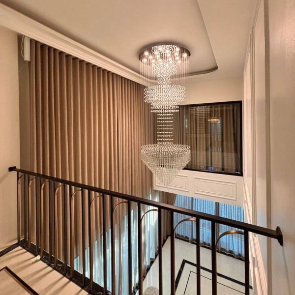 Curtains with crystal-style detailing