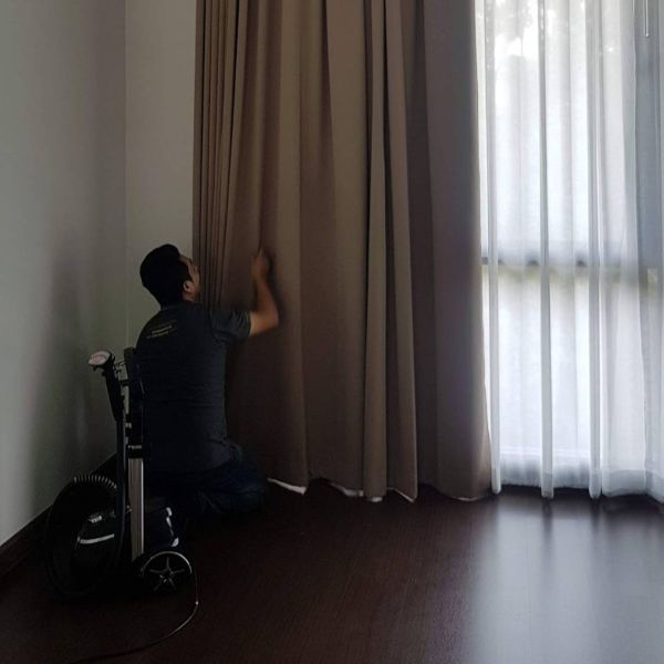 Curtain installation