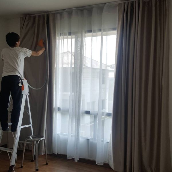 Curtain installation