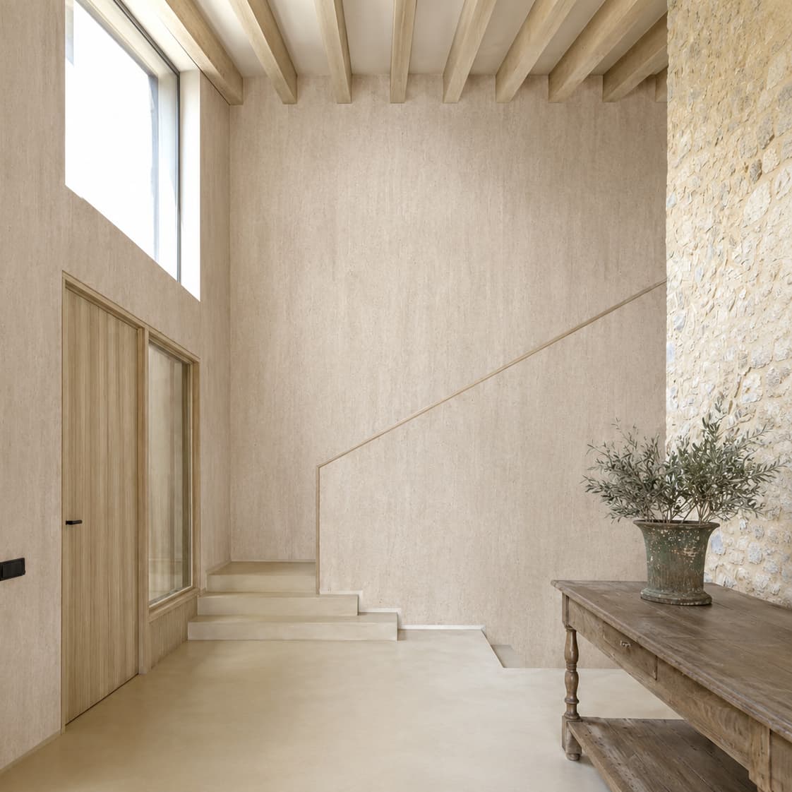 Foam wallpaper with soft, cushioned surface